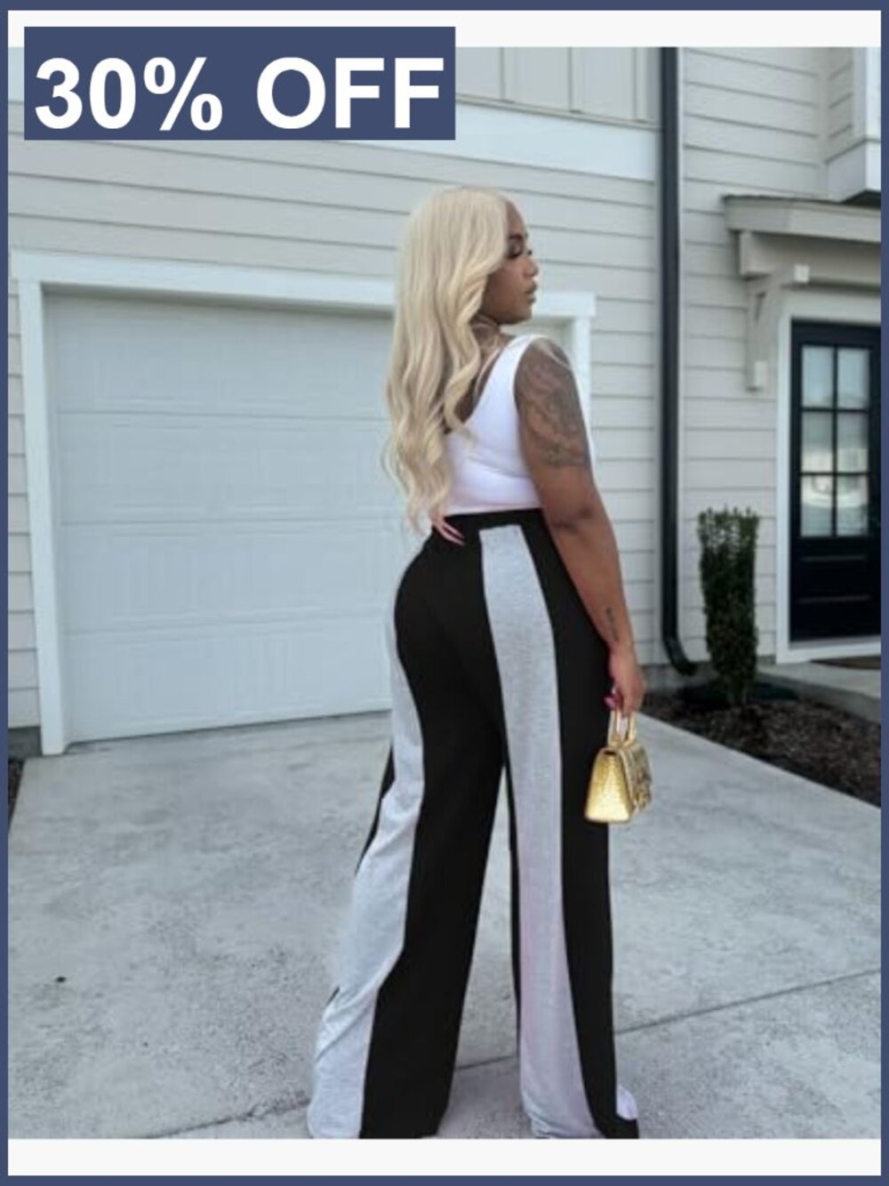 Wide Leg Sweatpants High Waisted Baggy Joggers Athletic Pants - Picture 6 of 7